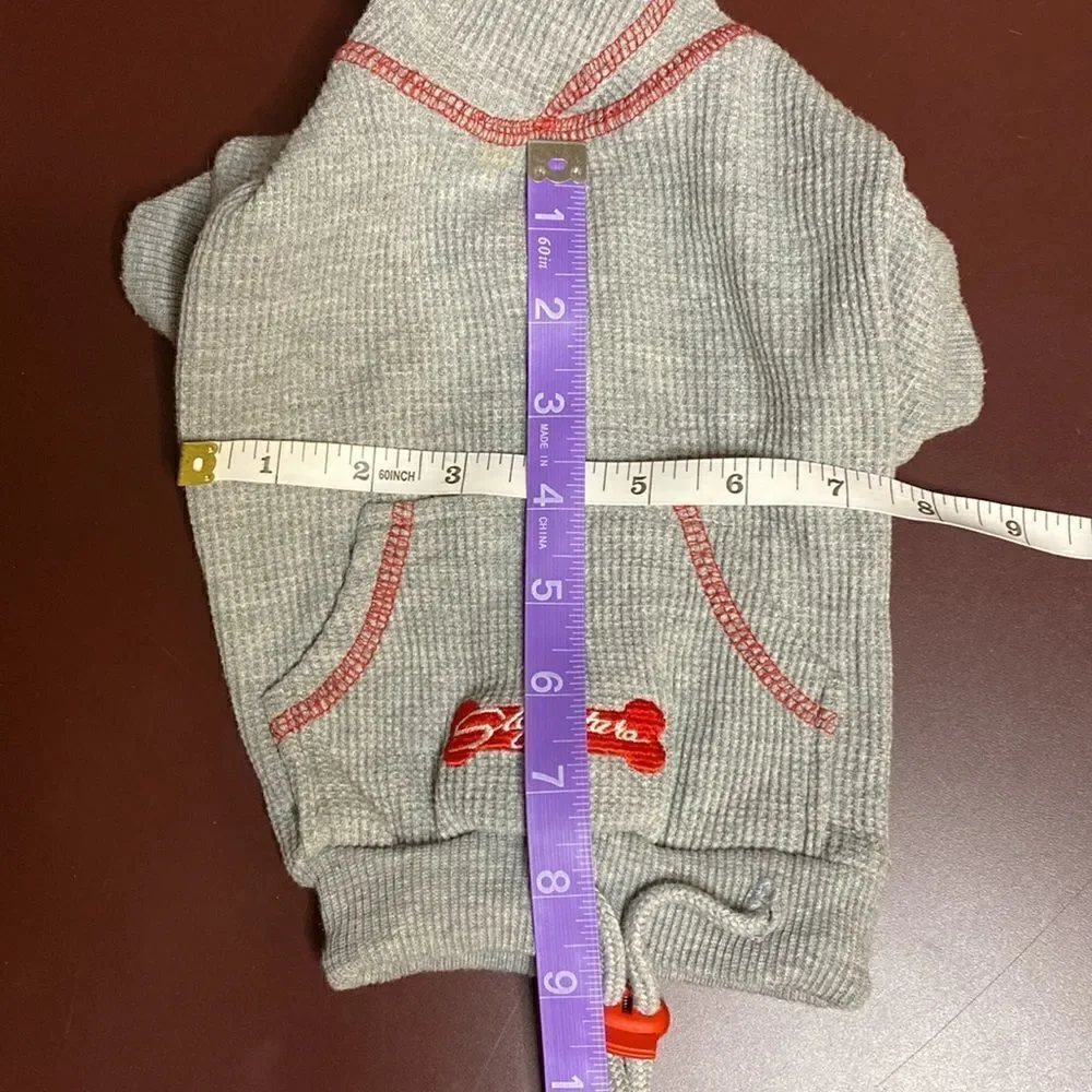 Waffle Thermal Dog Hoodie